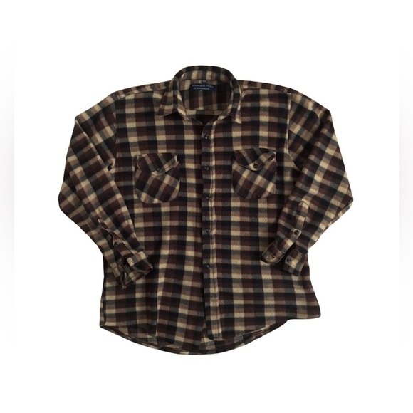 Mountain Trail Exchange Other - Vintage Mountain Trail Exchange Plaid Flannel Fleece